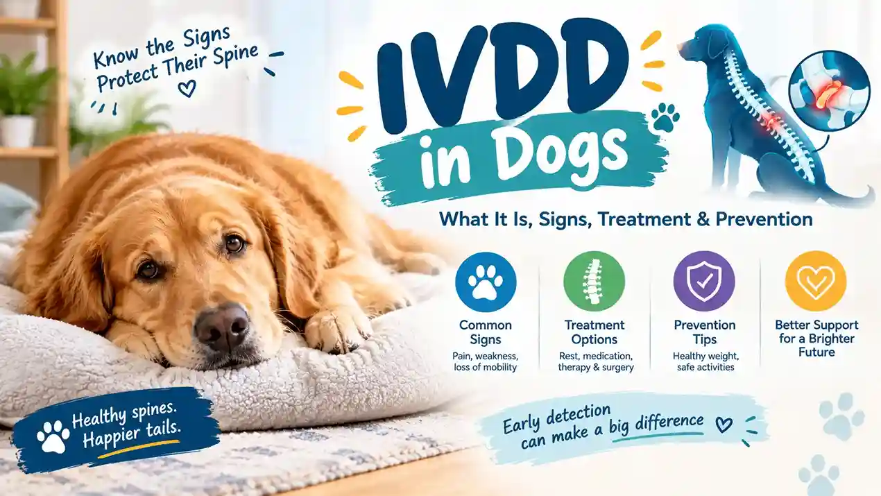 Veterinarian gently examining a Dachshund’s back for signs of IVDD in dogs